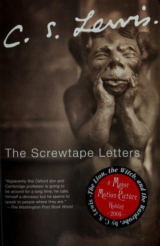 Cover of The Screwtape Letters by C.S. Lewis, a sepia stone gargoyle